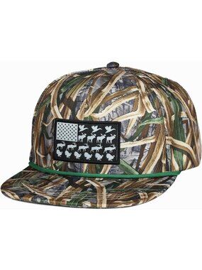Performance Snapback Truck Hat with Flat Brim & Unique Animal Embroidery